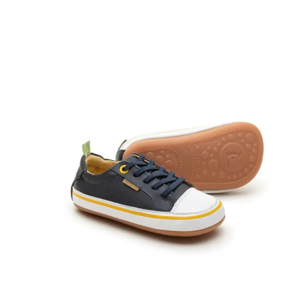 Tip Toey Joey Toddler Sneakers Funky Colours - Navy/Tapioca