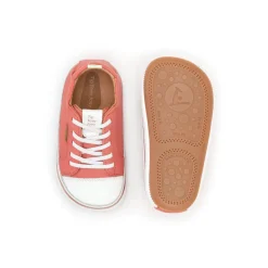 Tip Toey Joey Toddler Sneakers Funky - Coral/Matte White