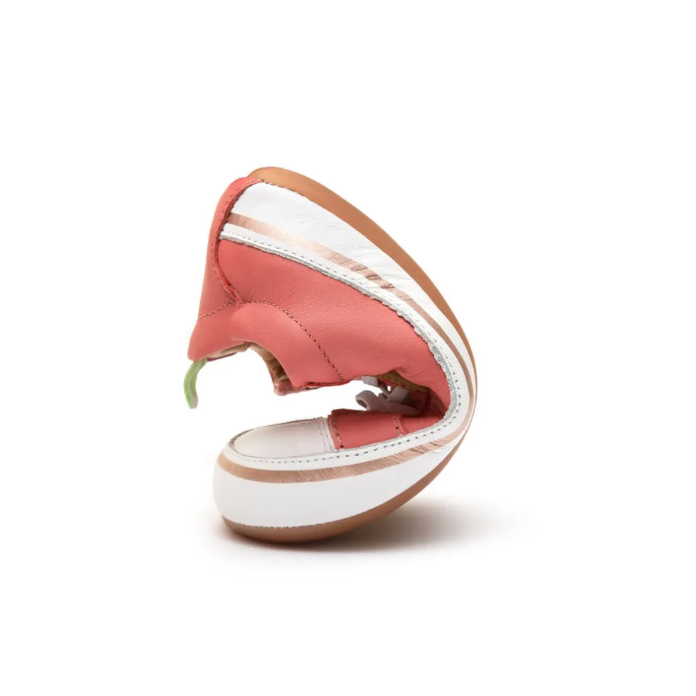 Tip Toey Joey Toddler Sneakers Funky - Coral/Matte White