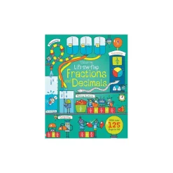 Usborne - Lift-The-Flap Fractions and Decimals Book