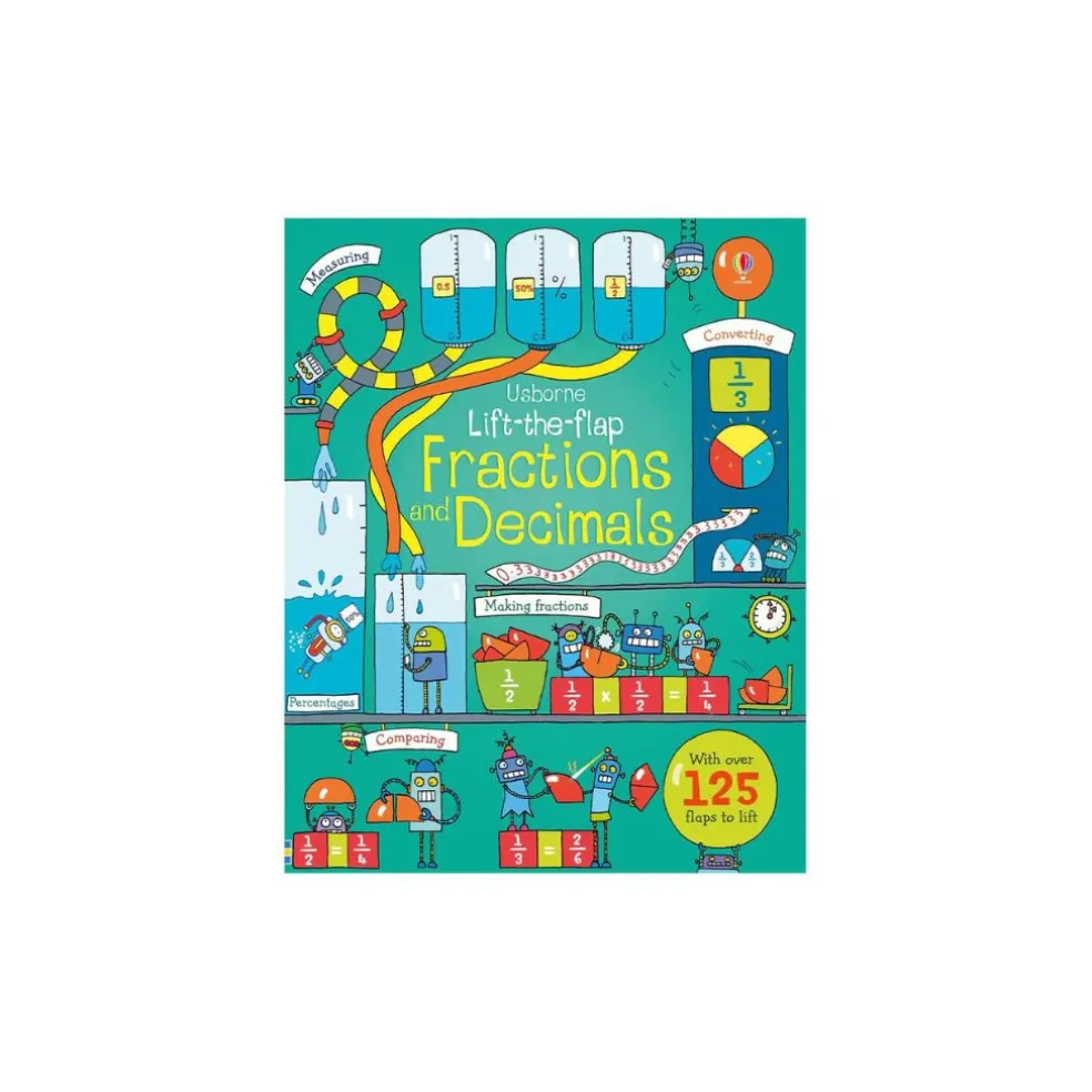 Usborne - Lift-The-Flap Fractions and Decimals Book