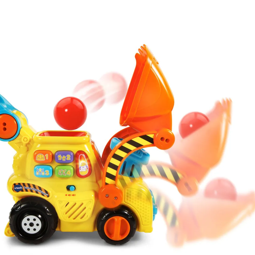V-Tech Pop-a-Balls Push & Pop Bulldozer