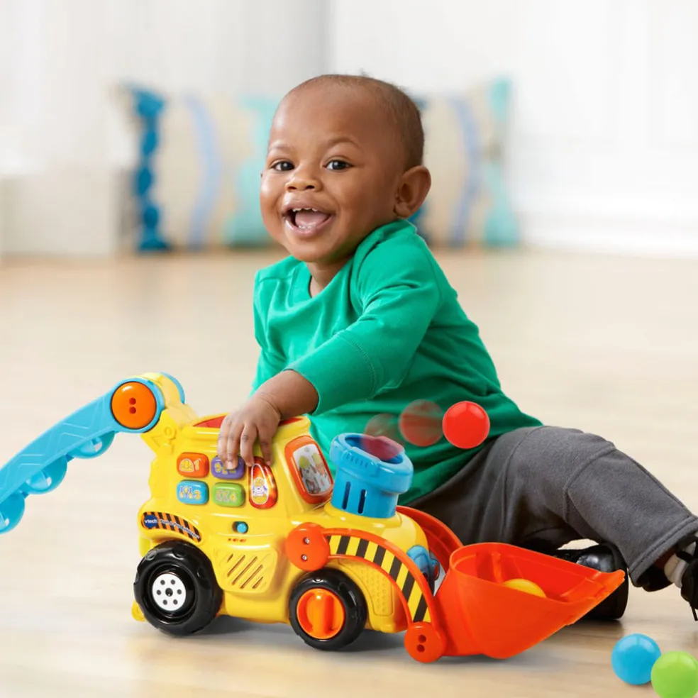 V-Tech Pop-a-Balls Push & Pop Bulldozer