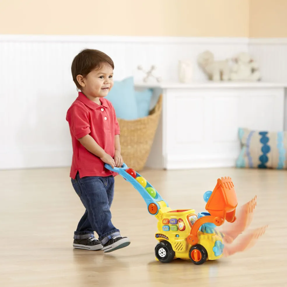 V-Tech Pop-a-Balls Push & Pop Bulldozer