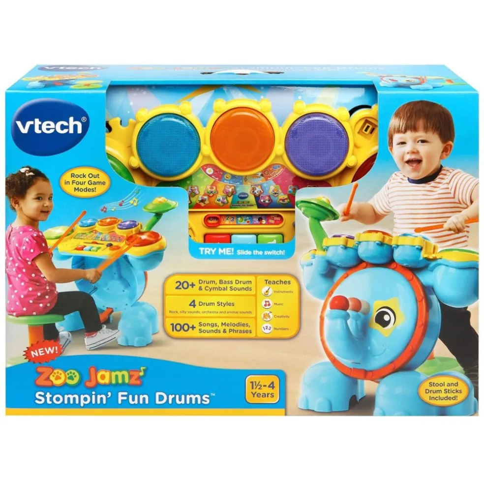 VTech Safari Sounds Elephant Toy Drum